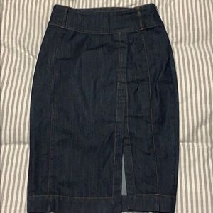 White House Black Market denim pencil skirt